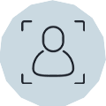 Icône représentant un avatar d'identification