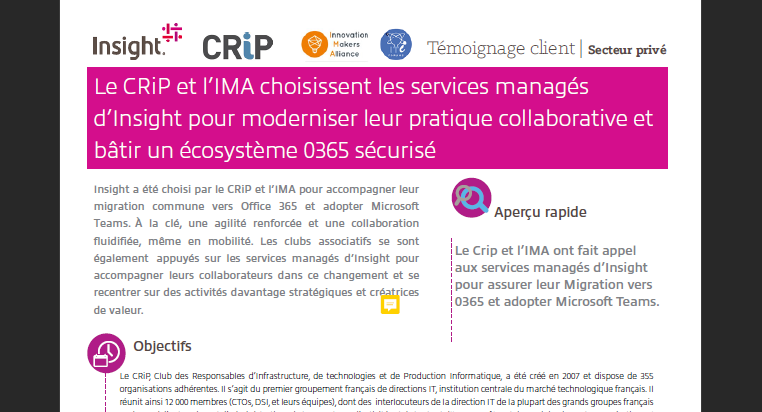 Insight accompagne le Crip