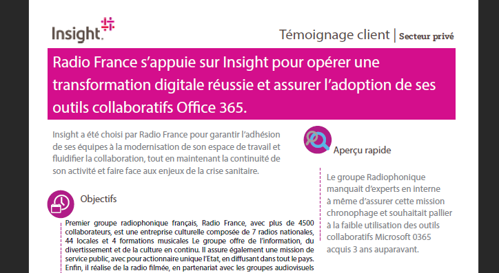 Insight accompagne Radio France