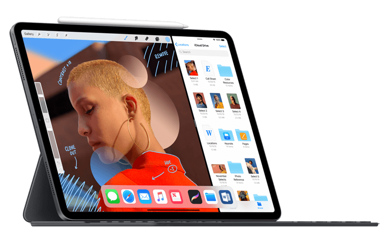 iPad Pro with Retina display allows for a visual display iPad Pro product