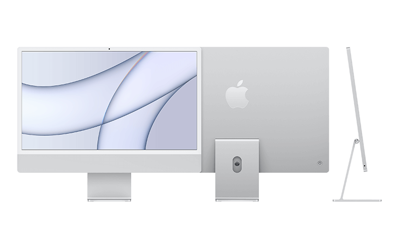 Apple iMac with keyboard and mouse