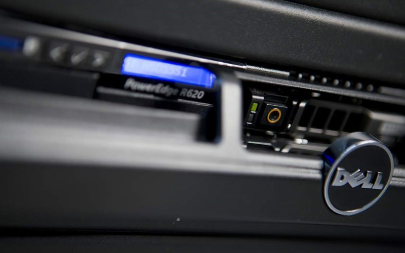 Close-up Dell PowerEdge server product