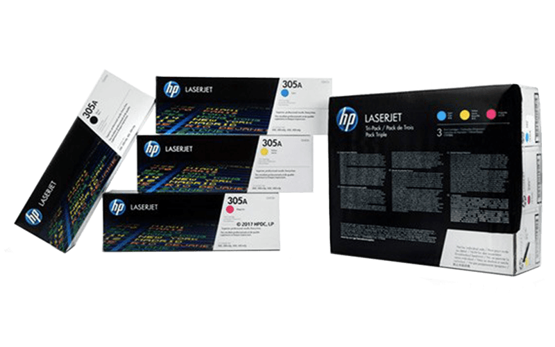 Product image of the HP toner range