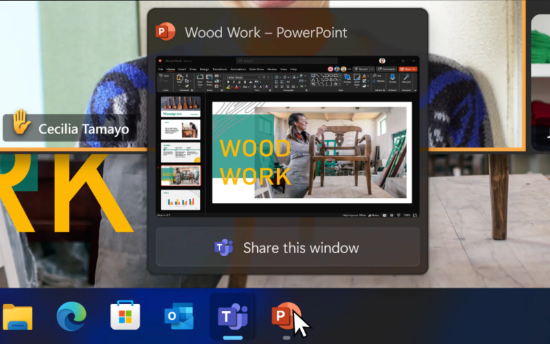 Partage des fenêtres Windows 11